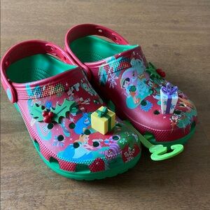 NWT Disney Parks Holiday Clogs for Adults by Crocs-Mickey & Friends